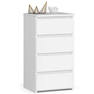 Komoda Akord CL4 40 x 35 x 74cm, matná biela